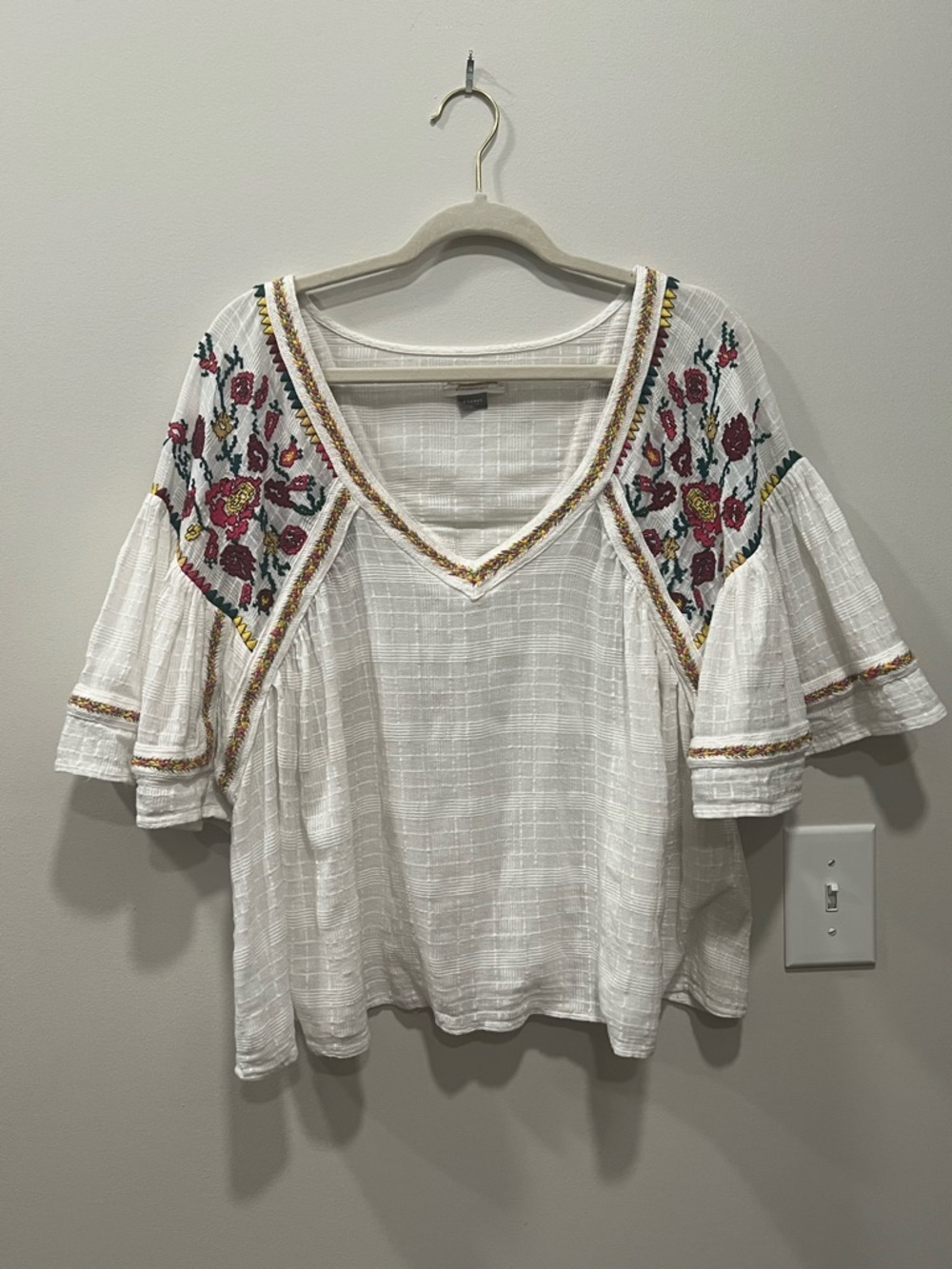 Pilcro ((Anthropologie) Peasant Top